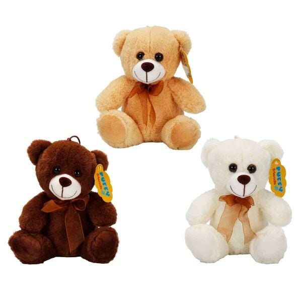 0998 SUN-JHN-PFF-SK PELUŞ AYI OTURAN KURDELELİ 21CM 2R