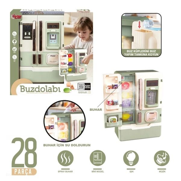 VRD10650 IŞIKLI VE SESLİ AKSESUARLI BUZDOLABI