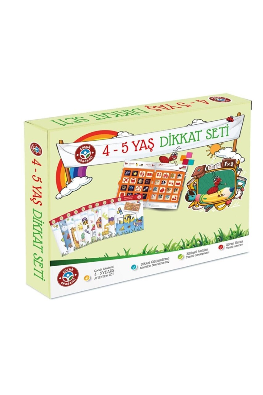 Çocuk Akademi 4-5 Yaş Dikkat Güçlendirme Seti