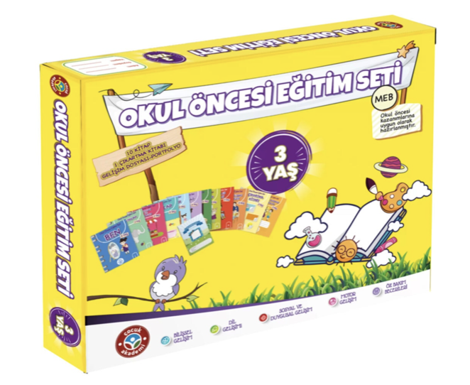 Çocuk Akademi Okul Öncesi Eğitim Seti – 3 Yaş