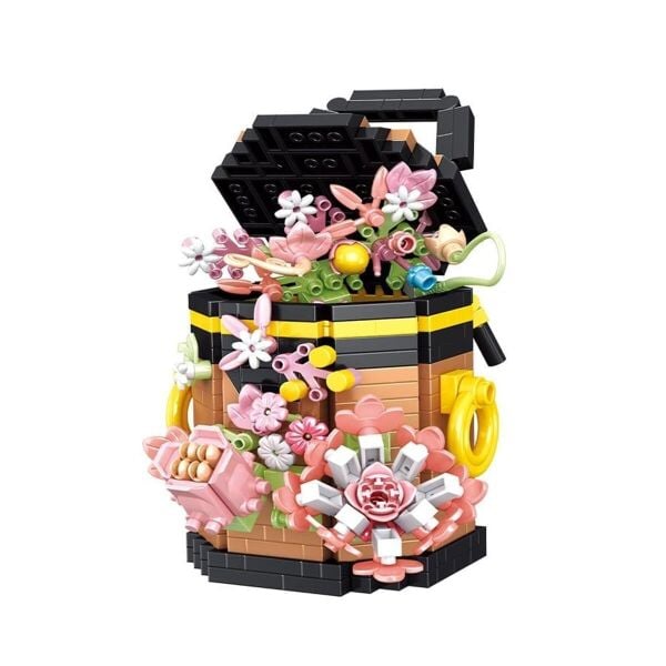 P1077 PANLOS ÇANTA BUKET ÇİÇEK 633 PARÇA BLOCK OYUNCAK