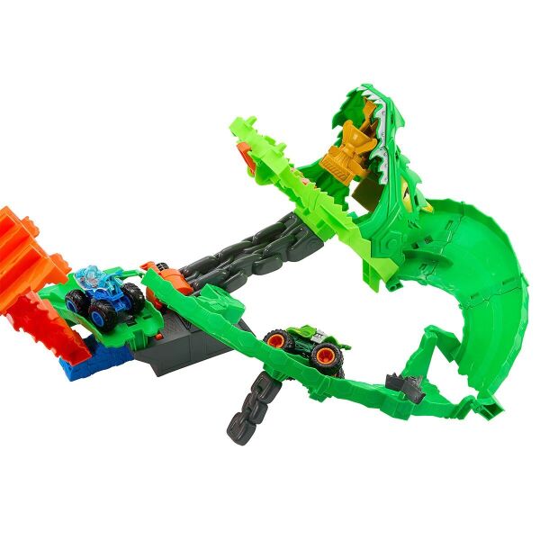 JFR06 Hot Wheels Monster Trucks  Sharks vs. Dinos Ejderha Yok Edici