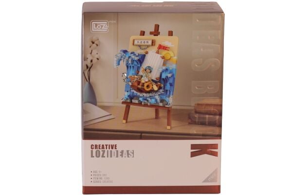 LZ1280 LOZ  YELKENLİ GEMİ AHŞAP BOYAMA   BLOCK OYUNCAK 592 PARÇA