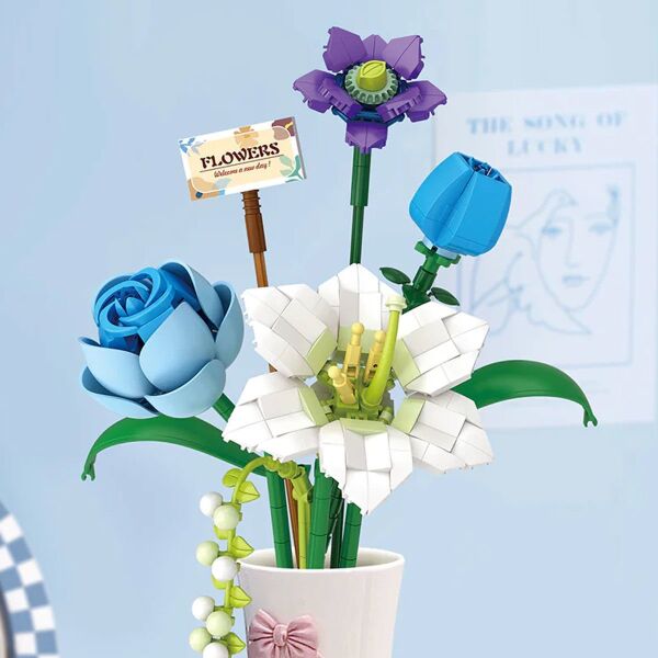 LZ4602 LOZ Çiçek Blok Seti 488 Parça -Vagon life