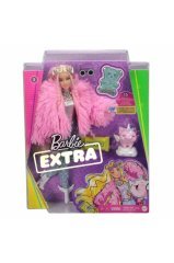 Barbie Extra Pembe Ceketli Bebek GRN28