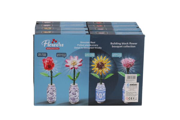 123-992-996 KUT 8Lİ ILIKLI ÇİÇEK BLOKLAR(Belirtilen fiyat, tekli satış için adet fiyatıdır.)