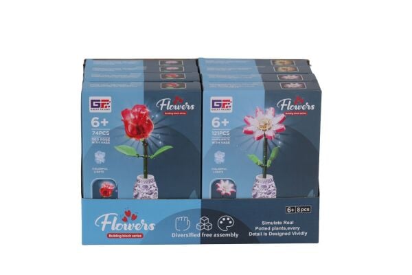 123-992-996 KUT 8Lİ ILIKLI ÇİÇEK BLOKLAR(Belirtilen fiyat, tekli satış için adet fiyatıdır.)