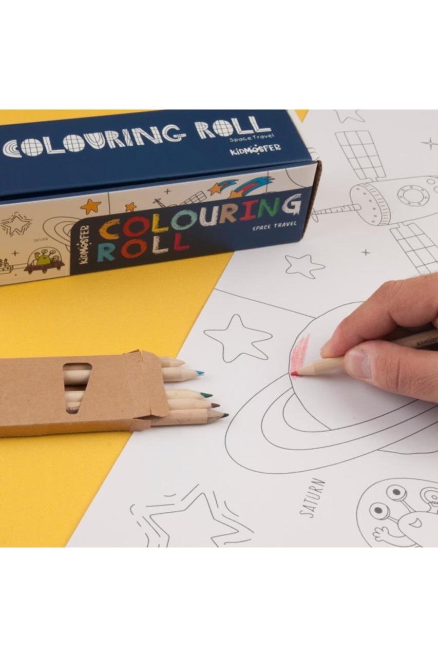 kidmosfer Colourıng Roll Space Travel ABM00225