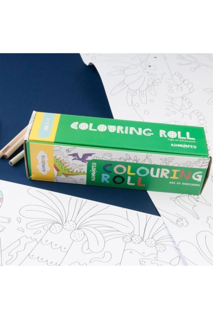 kidmosfer Boyama Rulosu - Dinozorlar Colouring Roll Age Of Dinosaurs 01802