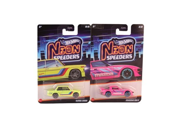 HLH72 Hot Wheels Neon Yarışlar Temalı Arabalar 10 adet koli ile satılır. Koli fiyatıdır.