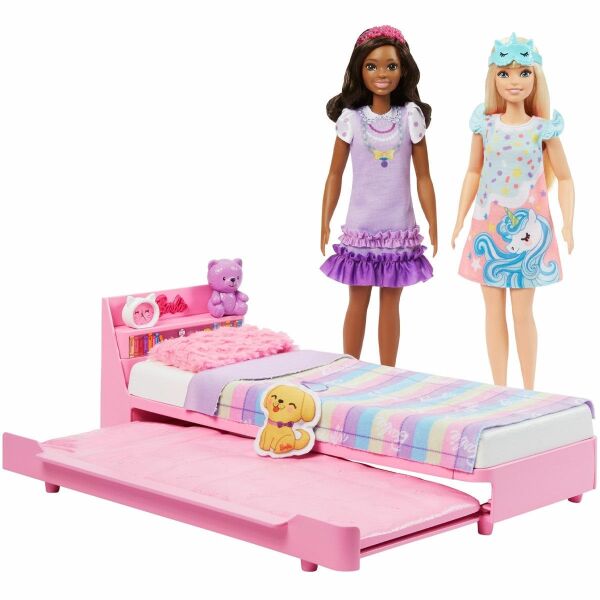HMM64 My First Barbie - İlk Barbie Bebeğim - Barbie'nin Yatağı Oyun Seti