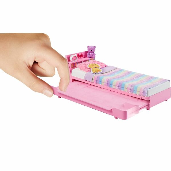 HMM64 My First Barbie - İlk Barbie Bebeğim - Barbie'nin Yatağı Oyun Seti