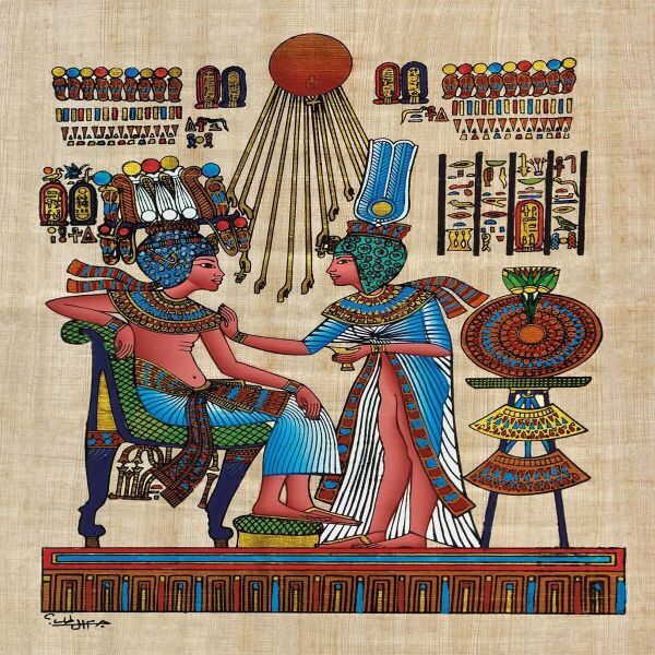 20743 PUZZLE 1000 PAPİRUS THRONE OF TUTANKHAMUN