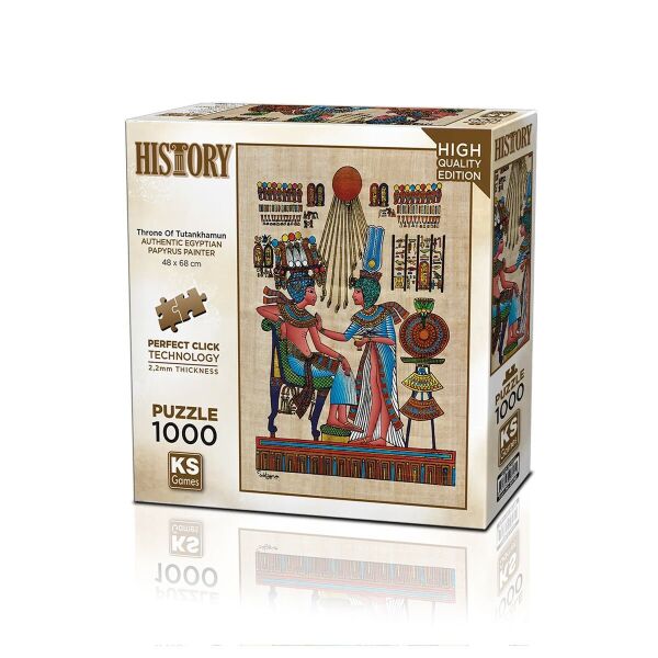 20743 PUZZLE 1000 PAPİRUS THRONE OF TUTANKHAMUN