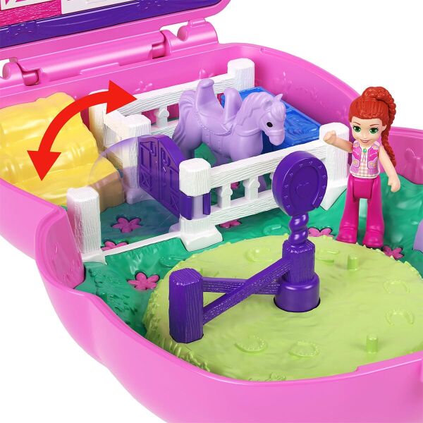JCR39 Polly Pocket Midilliyle Rodeo Heyecanı Mikro Oyun Seti