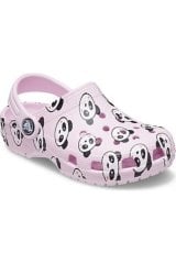 Crocs Classic Panda Print Clog K Pembe Çocuk Sandalet Terlik 206999