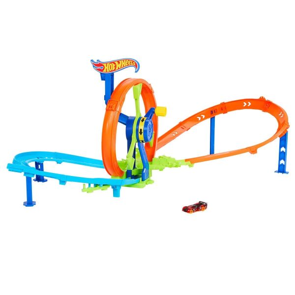 JBX65 Hot Wheels Hızlı Fırlatma ve Döngü Parkuru Oyun Seti