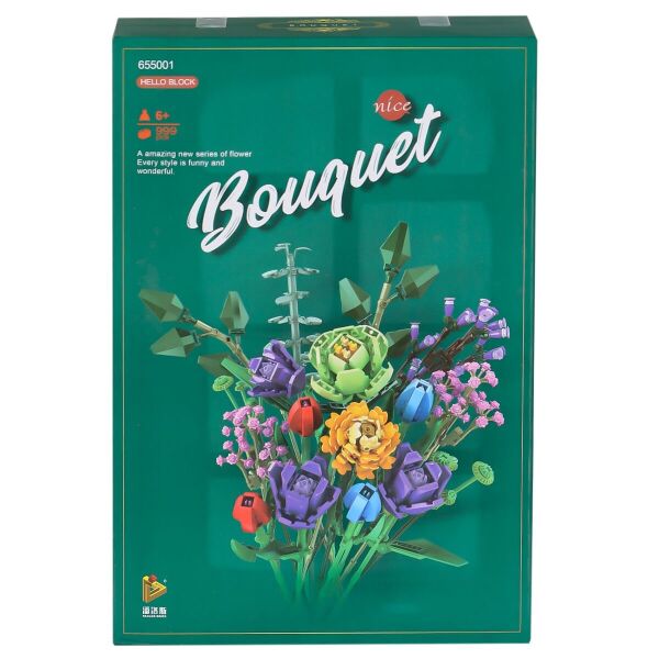 P655001 Panlos Çiçek Buketi 999 Parça Blok Seti -Vagon life