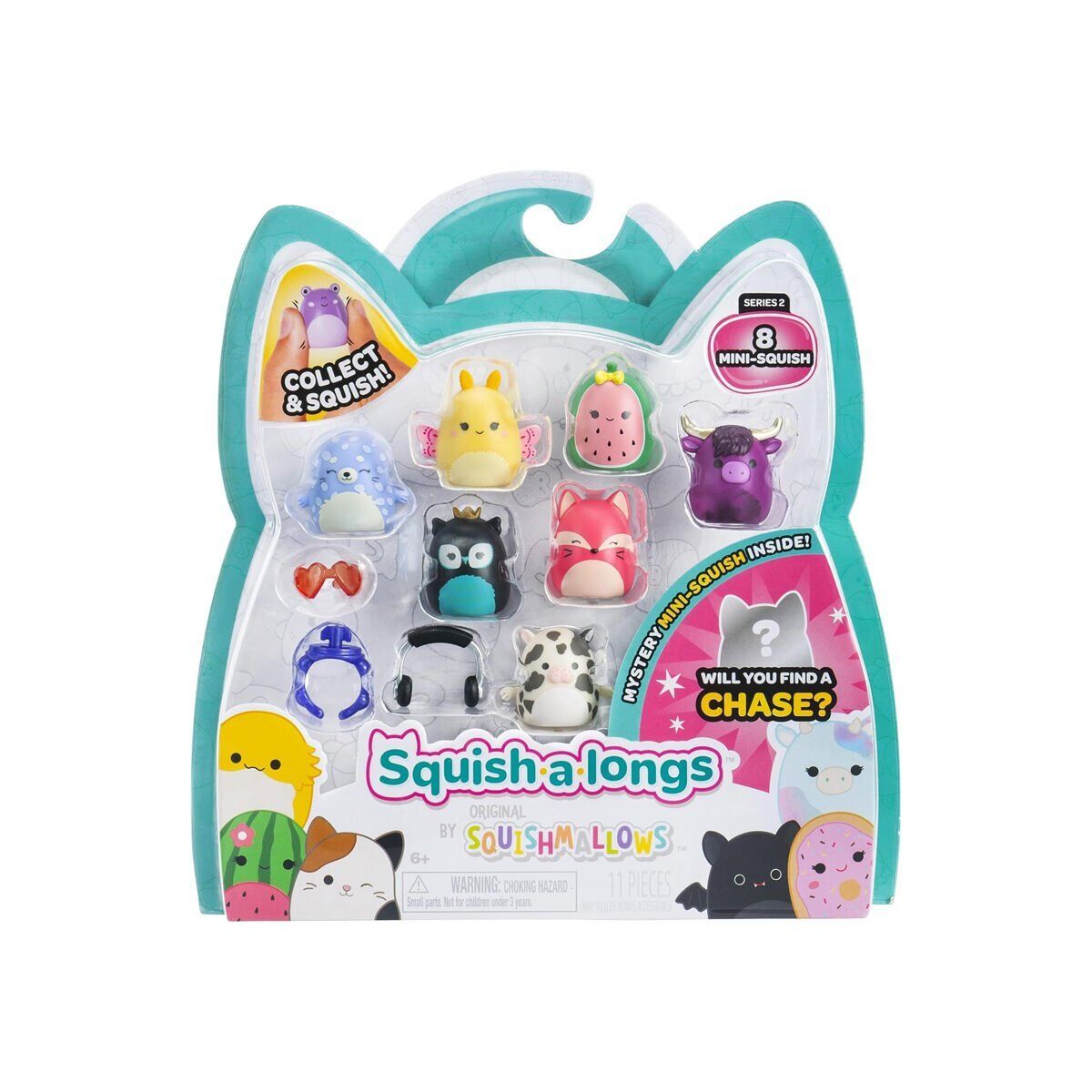 AL0021 Squish-a-longs 8 Figür + Yüzük Set Asorti Seri 2