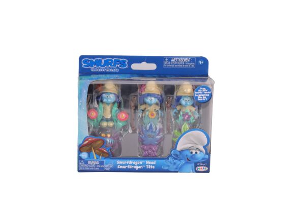 SRN 292270 Şirinler Kostümlü 3'lü Figür Set
