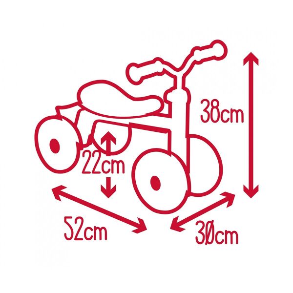 7600721400 ROOKIE RIDE-ON RED