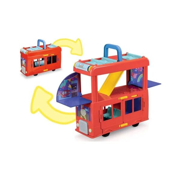F8881 Peppa Pig 2si1 arada Part Otobüsü +3 yaş