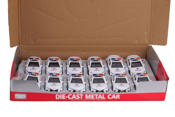 FY6238-12D DİSPLAYDA METAL ÇEK BIRAK POLİS ARABASI