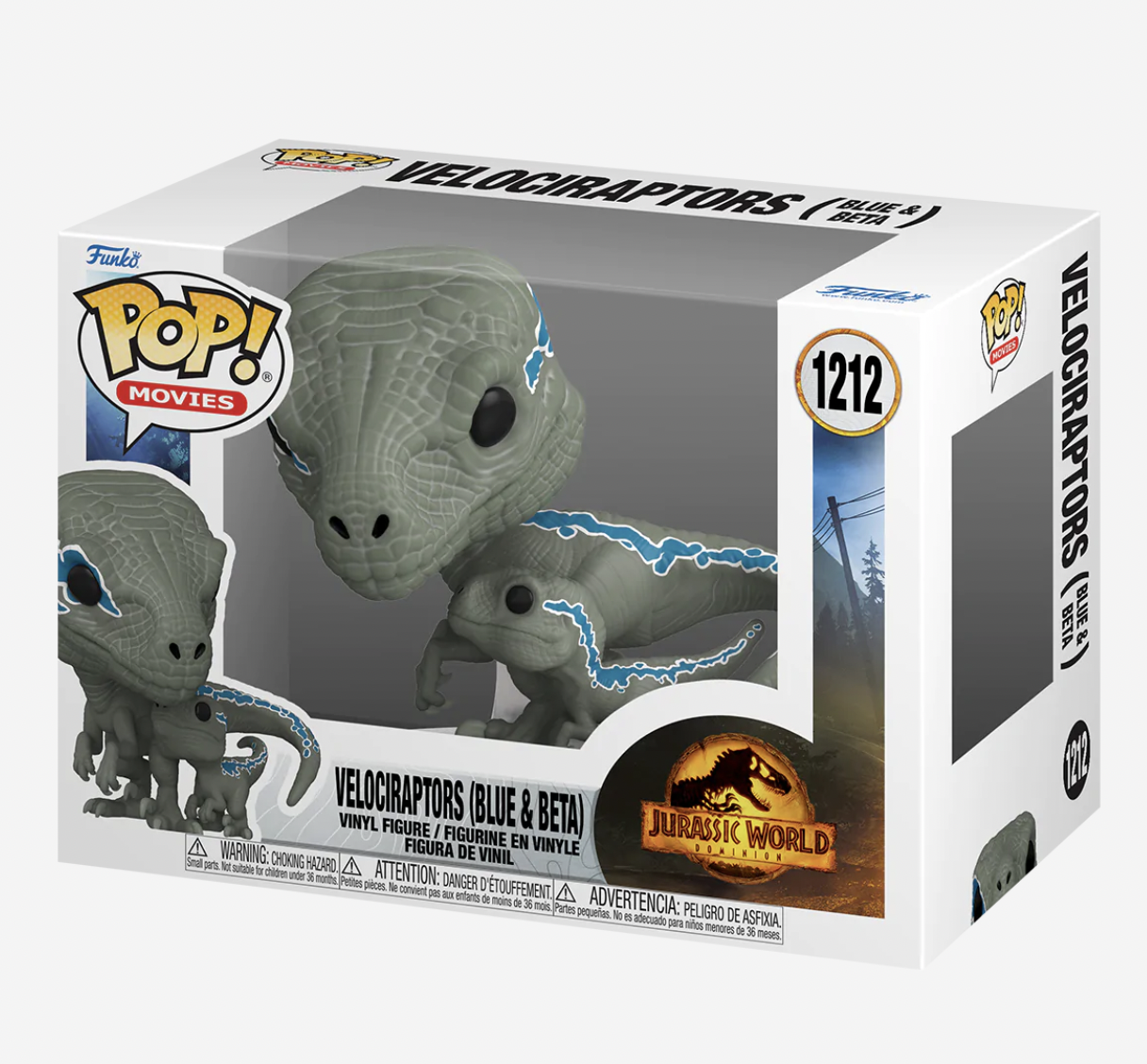 Funko POP Figür -POP&Buddy Movies: Jurassic World 3 Dominion - Velociraptors Blue & Beta