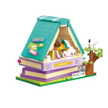KP28018 Keeppley Lovely Street Calico Cat Comic House Blok Seti -Vagonlife
