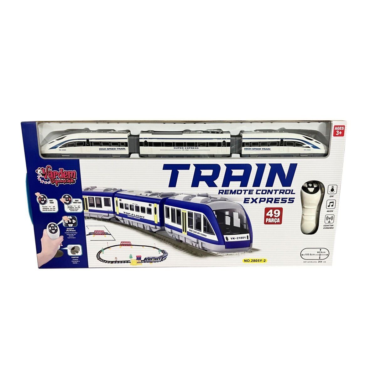 LE-2805Y-2 KUMANDALI 49PCS IŞIKLI 264CM HIZLI