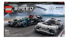 Lego 76909 Speed Champions Mercedes-AMG F1 W12 E Performance ve Mercedes-AMG Project One