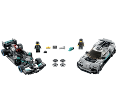 Lego 76909 Speed Champions Mercedes-AMG F1 W12 E Performance ve Mercedes-AMG Project One