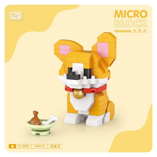 LZ8605 LOZ Köpek Blok Seti Mini Poşet -Vagon life