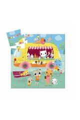 DJECO Puzzle 16 Parça/ıce Cream Truck U290944