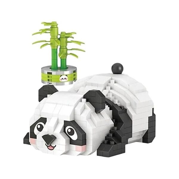 LZ-8804 LOZ DİNLENEN PANDA 340 PARÇA BLOCK OYUNCAK