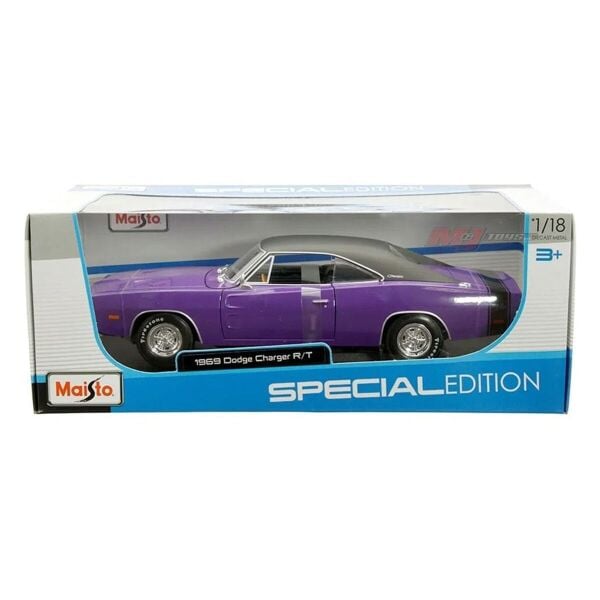 MAIS 31387 1969 Dodge Charger RT 1: 18  Model Araba -Necotoys