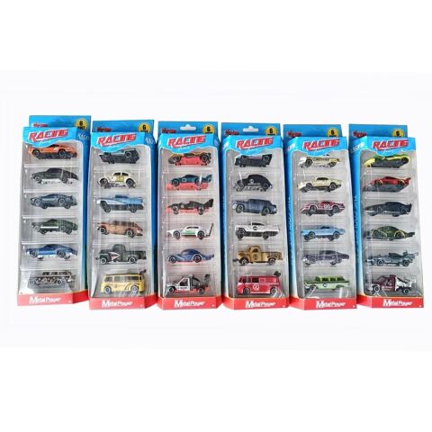 ZQ11316-Vardem Kartela 1:64 Metal 6 Parça Araba Seti