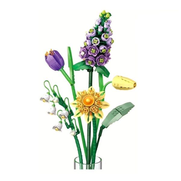 LZ1672 LOZ Eternal Flowers Serisi - ''Çiçekli Sabah, Ay Işıklı Akşam'' 534 Parça Yapım Seti