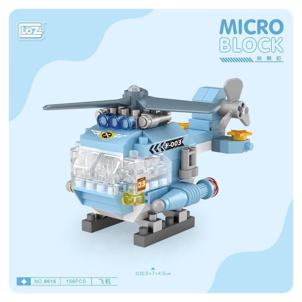 LZ8616 LOZ Helikopter Blok Seti Mini Poşet -Vagon life