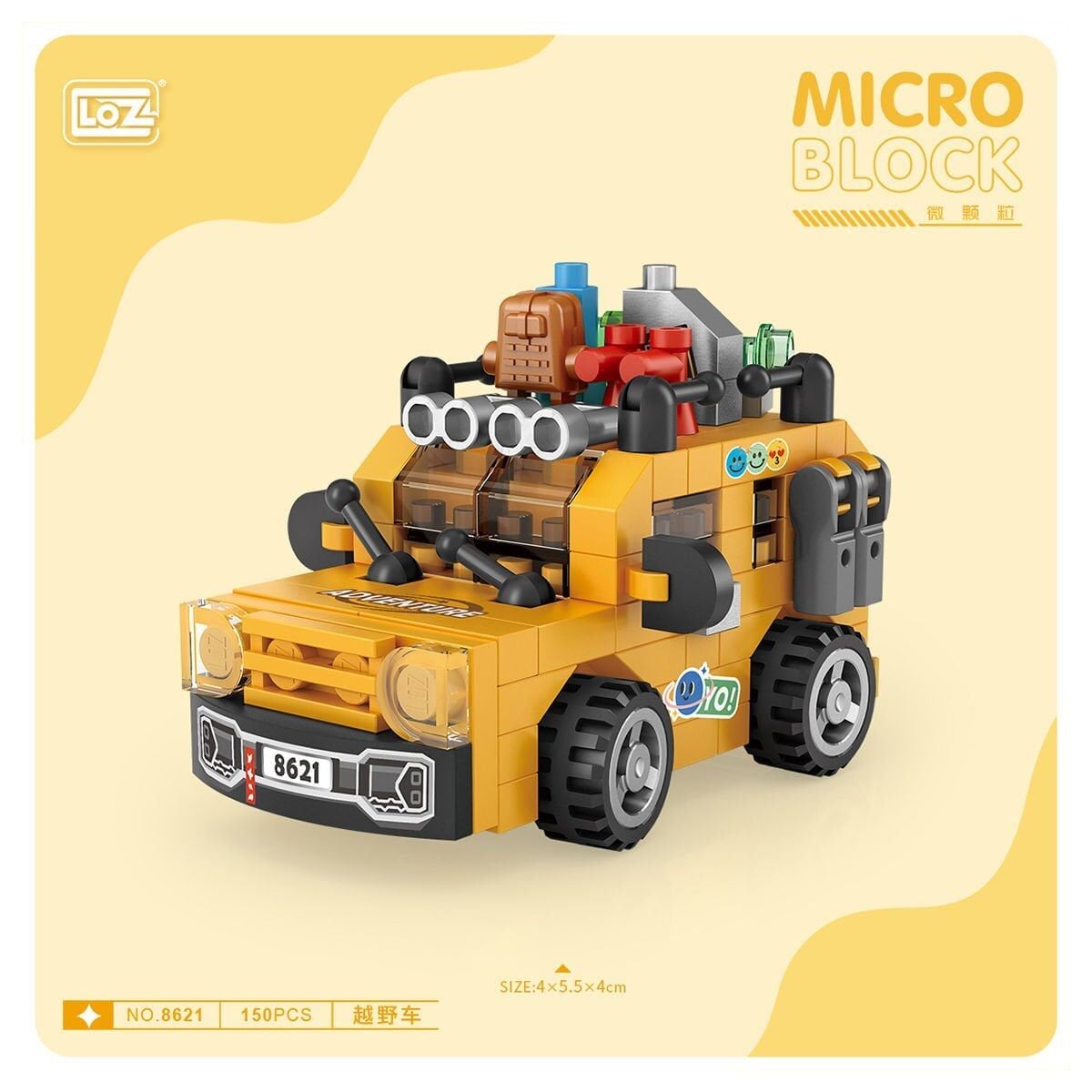 LZ8621 LOZ Araba Blok Seti Mini Poşet -Vagon life