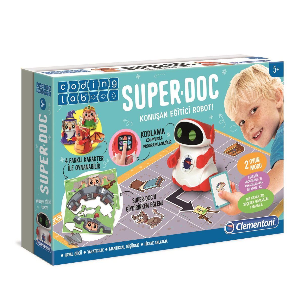 64960 Super Doc - Eğitici Konuşan Robot / Kodlama-Coding Lab +5 yaş