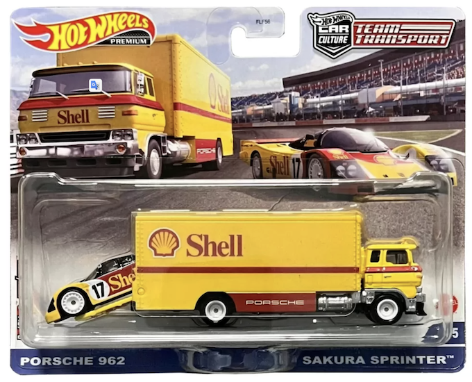 Hot Wheels Porsche 962 Sakura Sprinter - Team Transport Premium