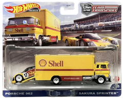 HotWheels Porsche 962 Sakura Sprinter Team Transport Premium