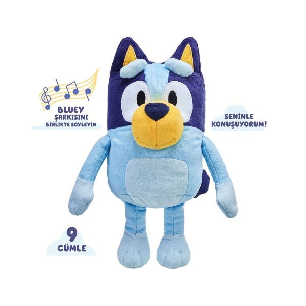 BLUEY/17631 BLUEY TÜRKÇE KONUŞAN 35 CM PELUŞ FİGÜR