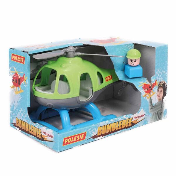 Bumblebee Karakterli Çocuk Helikopteri - Yeşil ve Kırmızı Renk Seçeneği