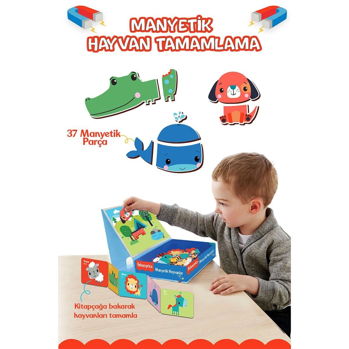 FP2778 FISHER PRICE MANYETİK TABLET HAYVANLAR