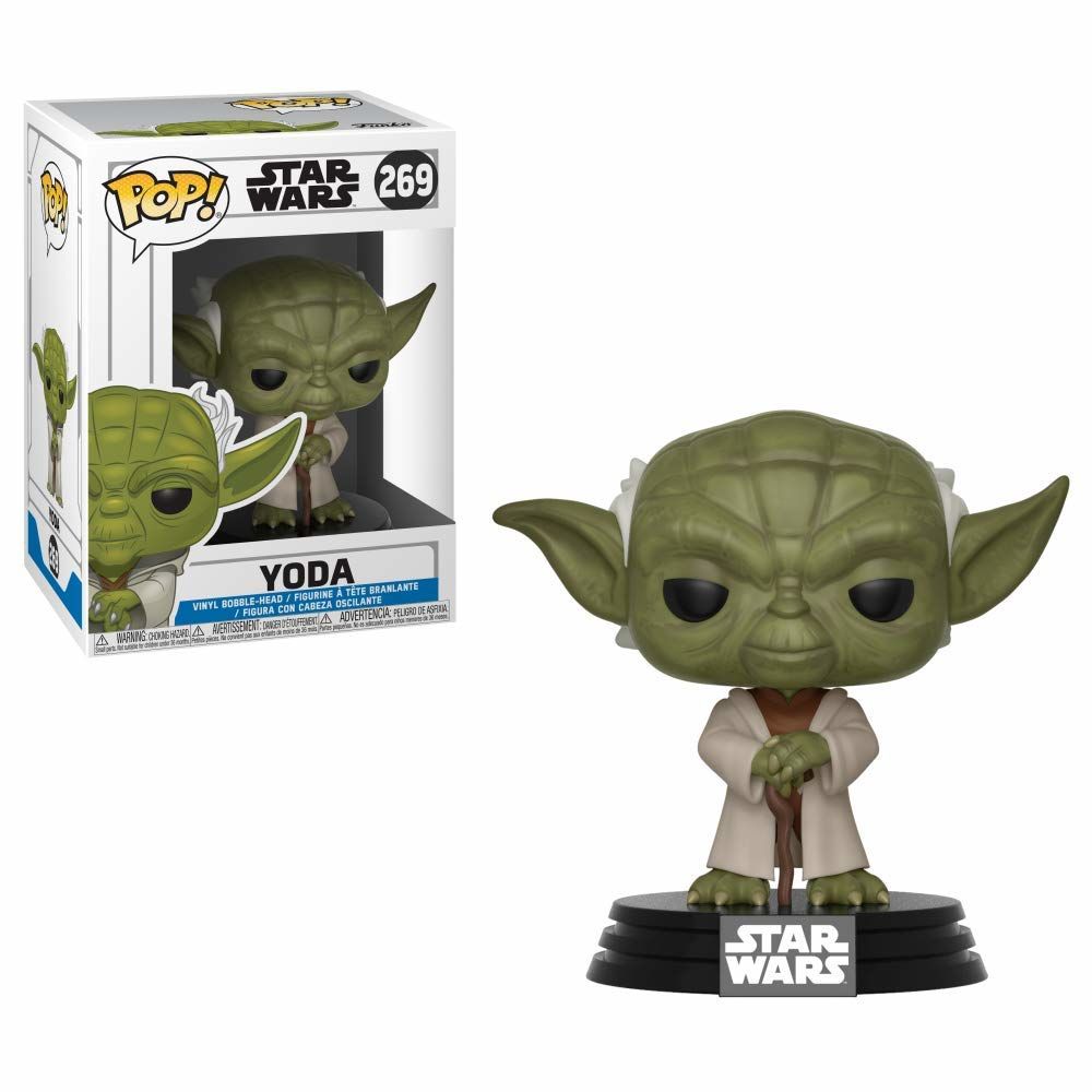 Yoda Funko Pop, Star Wars Clone Wars figürleri, Yoda Bobble-Head, Star Wars koleksiyon figürü.