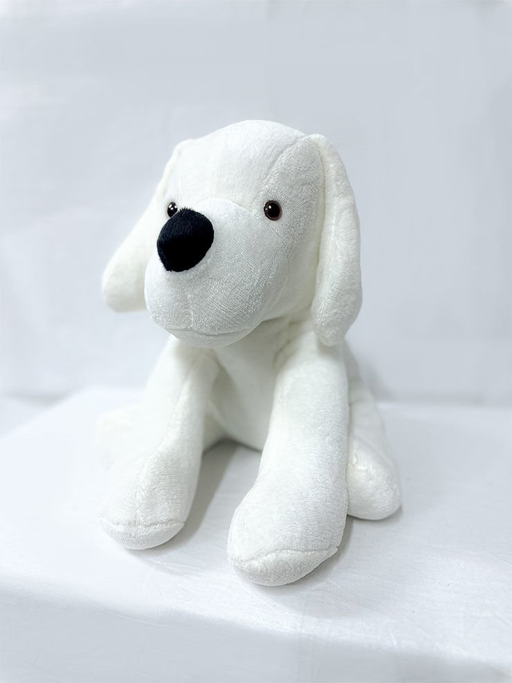 PELUŞ OTURAN KÖPEK BEYAZ