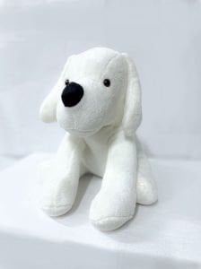 PELUŞ OTURAN KÖPEK BEYAZ