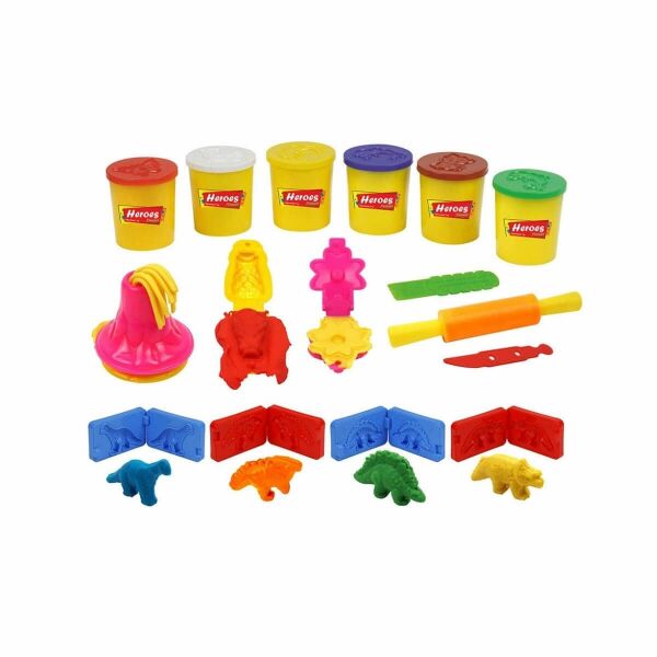 ERN-568 HEROES 3D DİNOZOR OYUN HAMUR SETİ